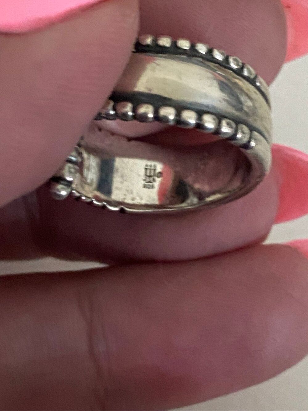 James Avery Retired Paisley Bypass Ring - Picture 5 of 5